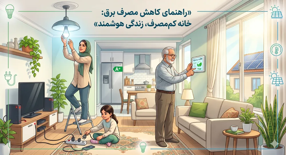 راهنما برای کاهش مصرف برق