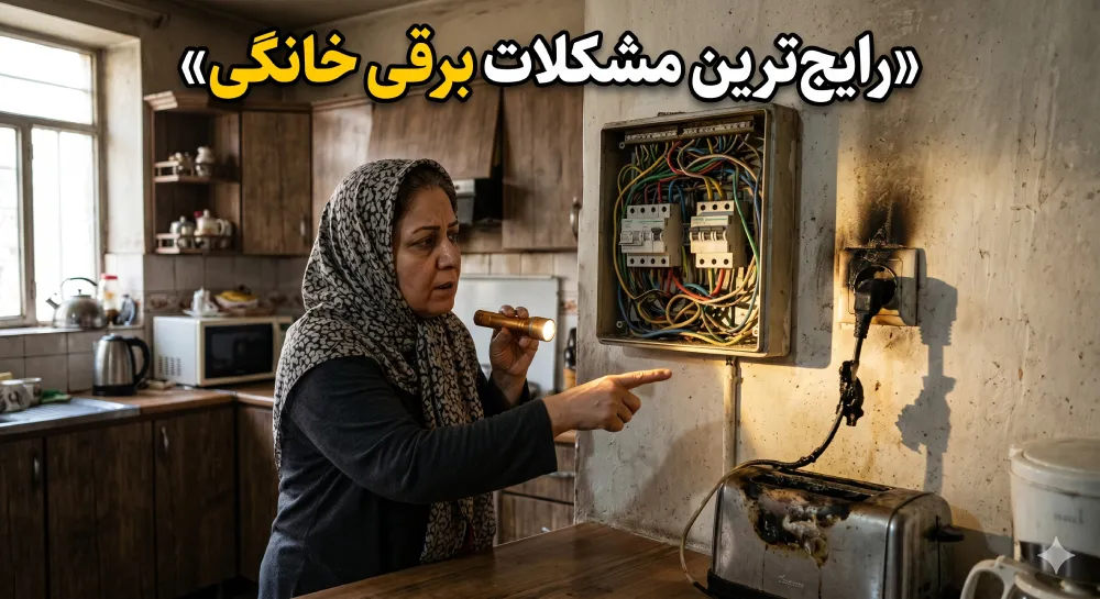 رایج‌ترین مشکلات برقی خانگی
